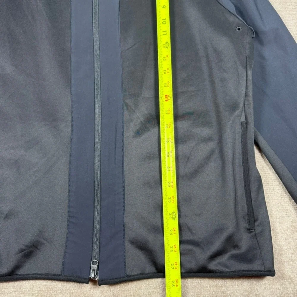 Theory Full Zip Performance Scuba Soft Jacket Black Navy Blue Men's‎ Size XXL